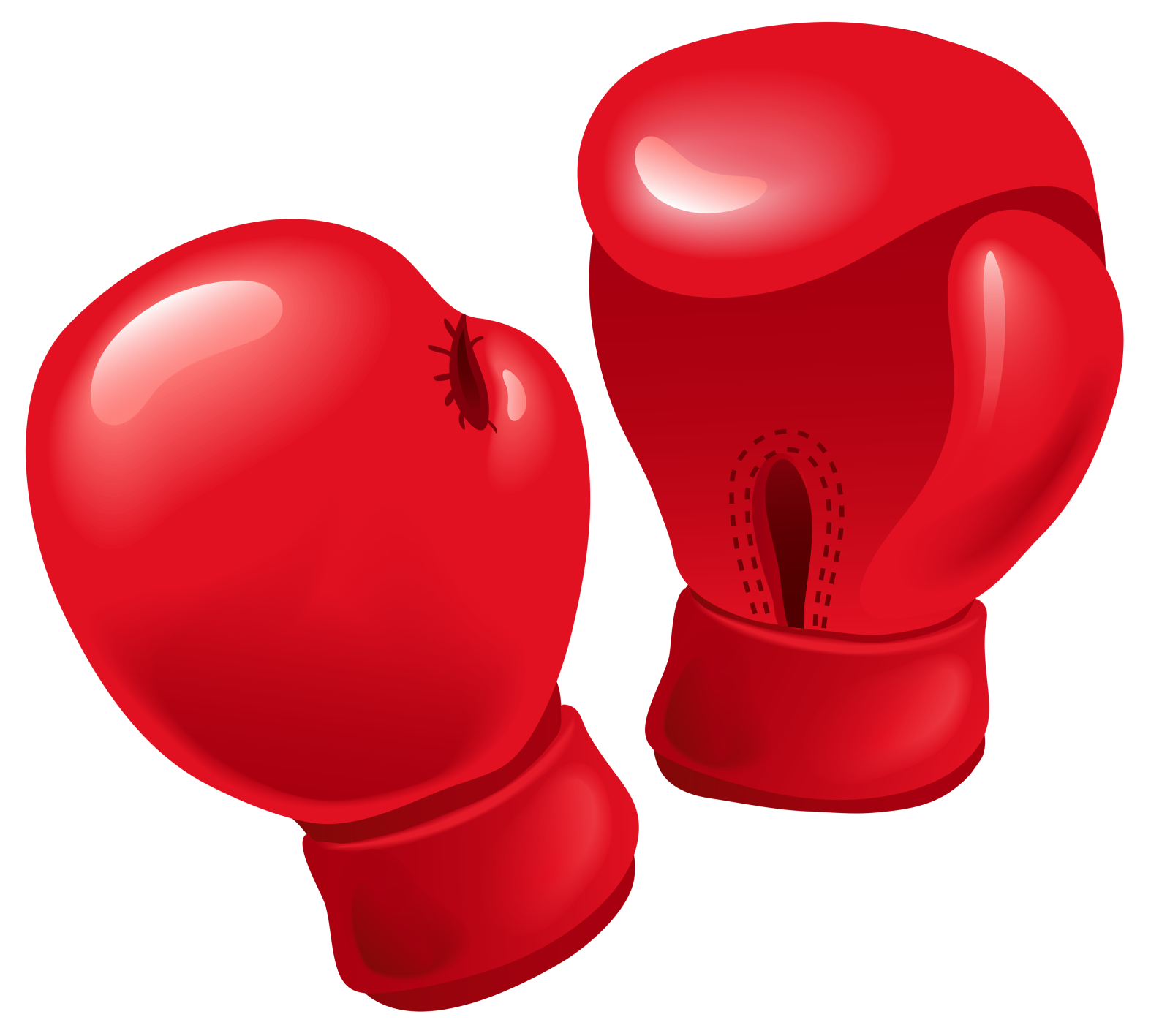 a pair of red boxing gloves