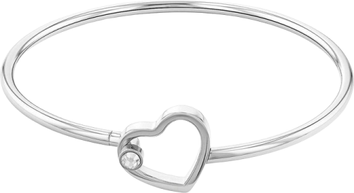 sterling heart bang bracelet