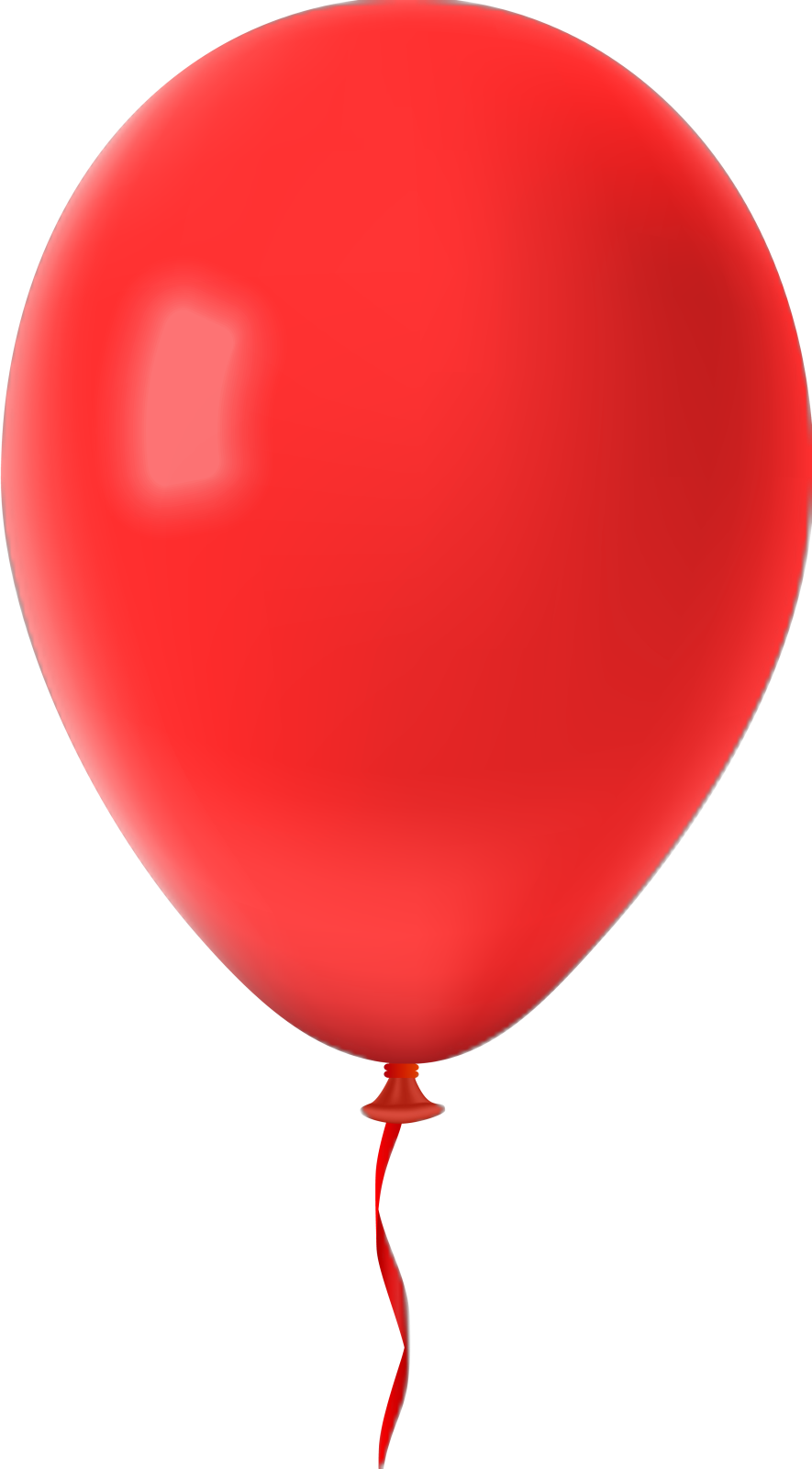 the balloon is red