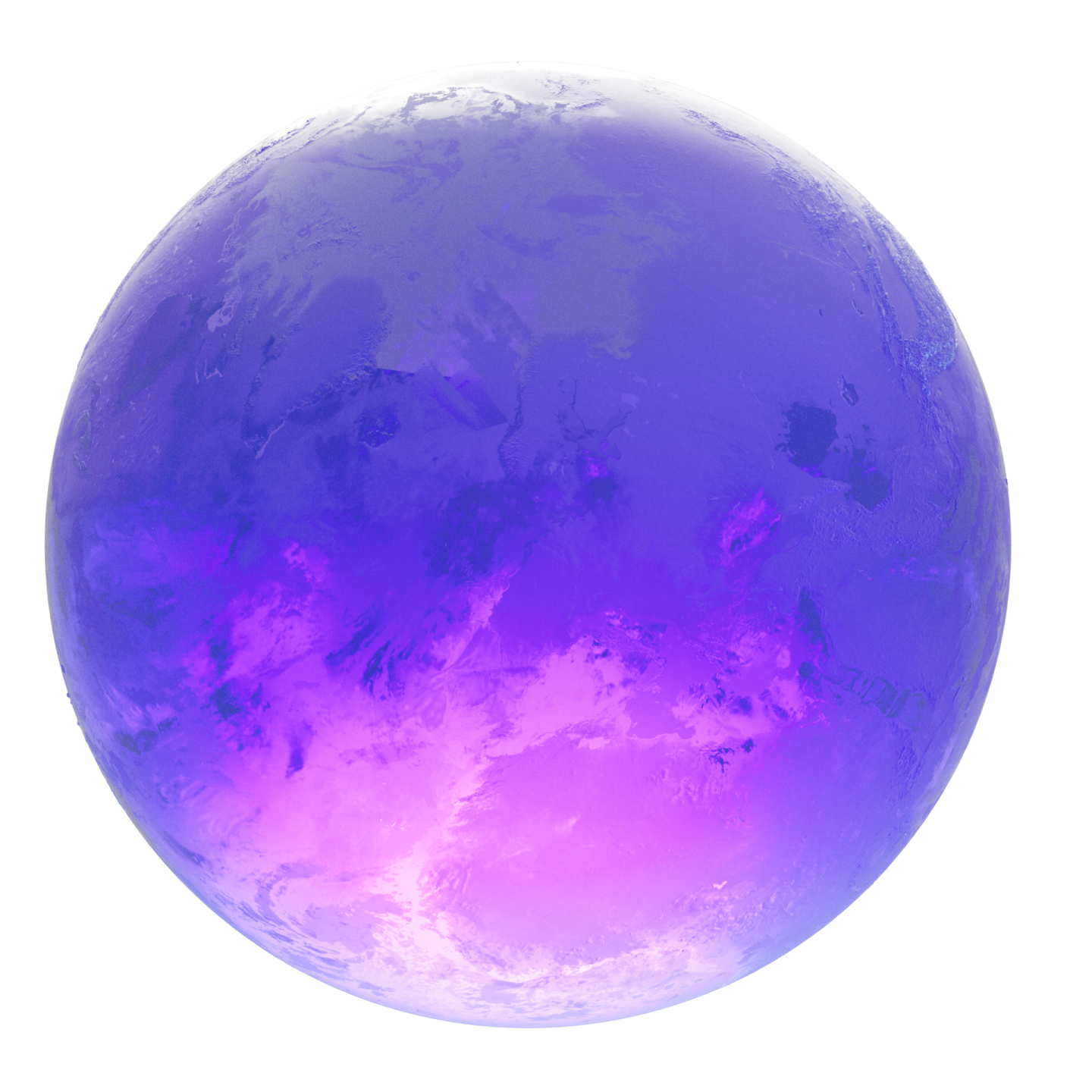 an image of the moon with a purple hue