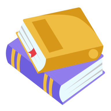 a stack of books