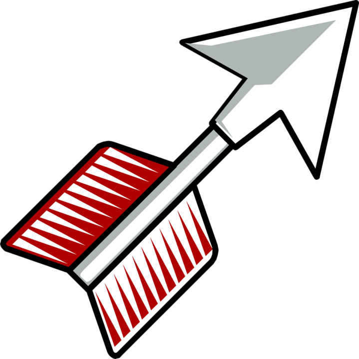 a red and white broom on a white background