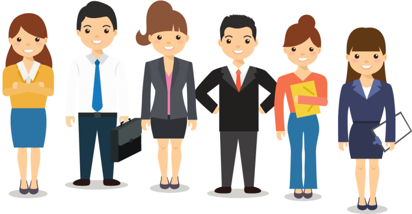 a group of business people