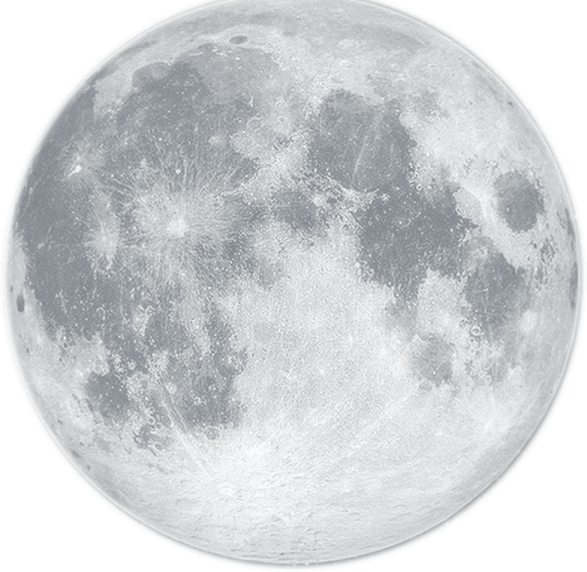 a full moon on a white background