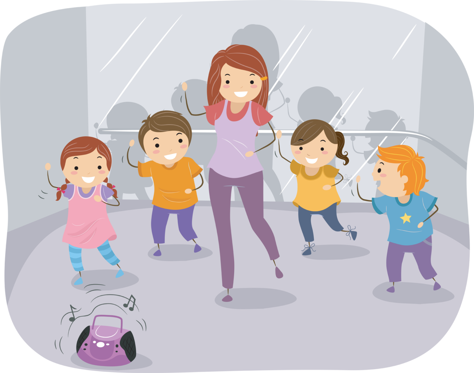 a group of children dancing in the rain