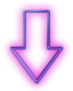a purple arrow icon on a white background