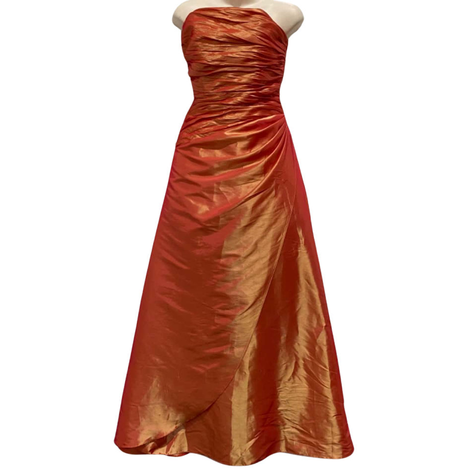 a red dress on a manne