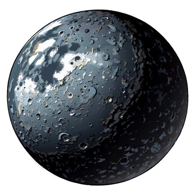 an image of the moon with a white background