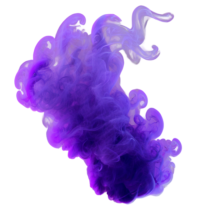 purple smoke on a white background