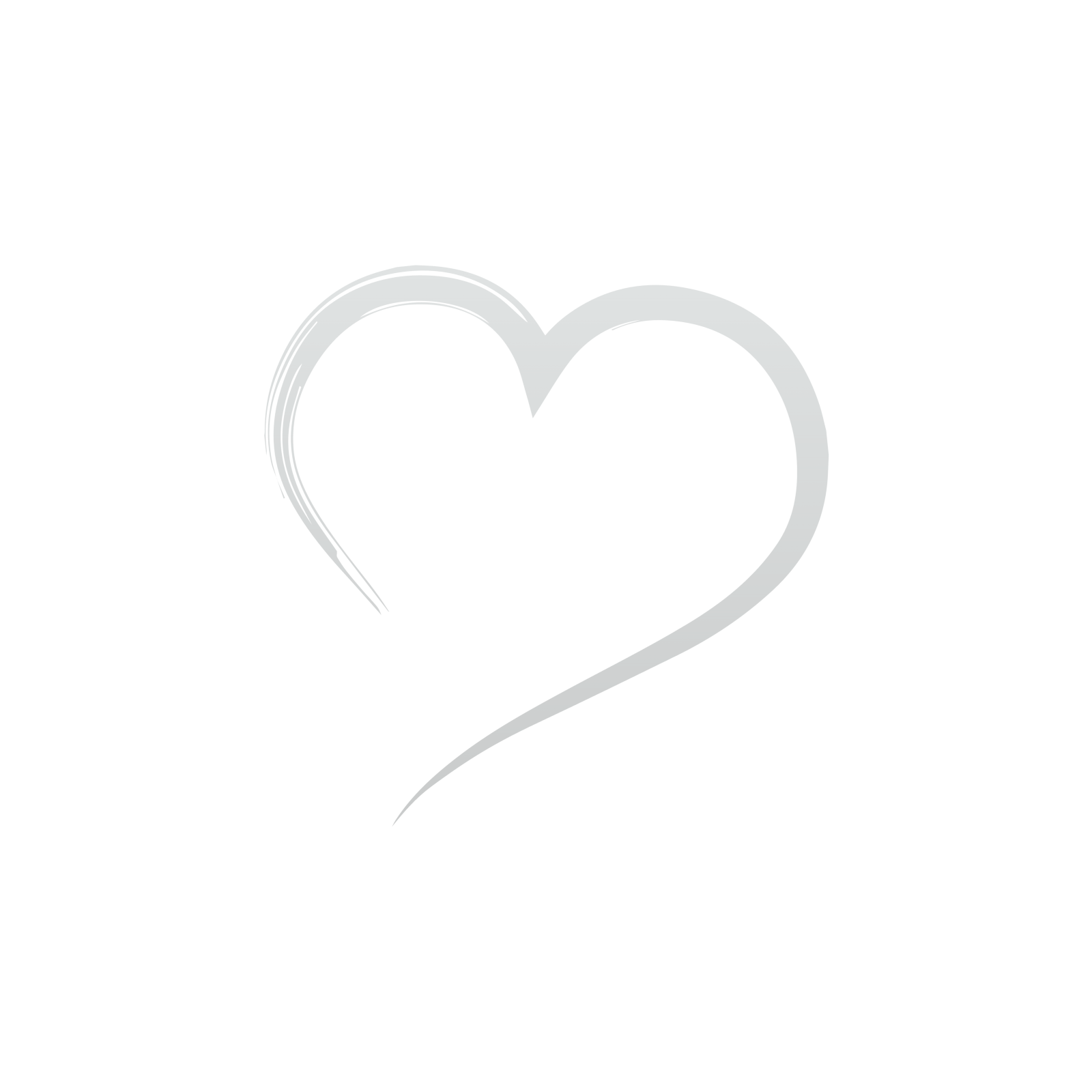 a white heart with the word love on it