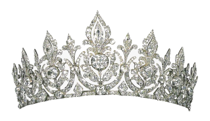 a diamond and silver tia