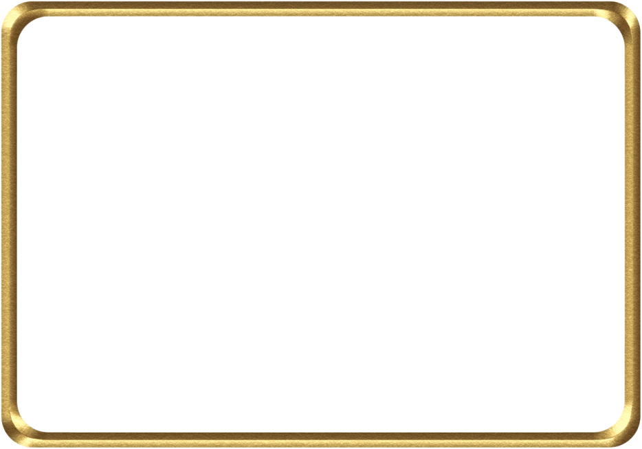a gold frame on a white background