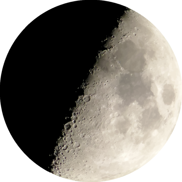 an image of the moon in black and white