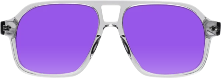 a pair of sunglasses with purple tinted lenses