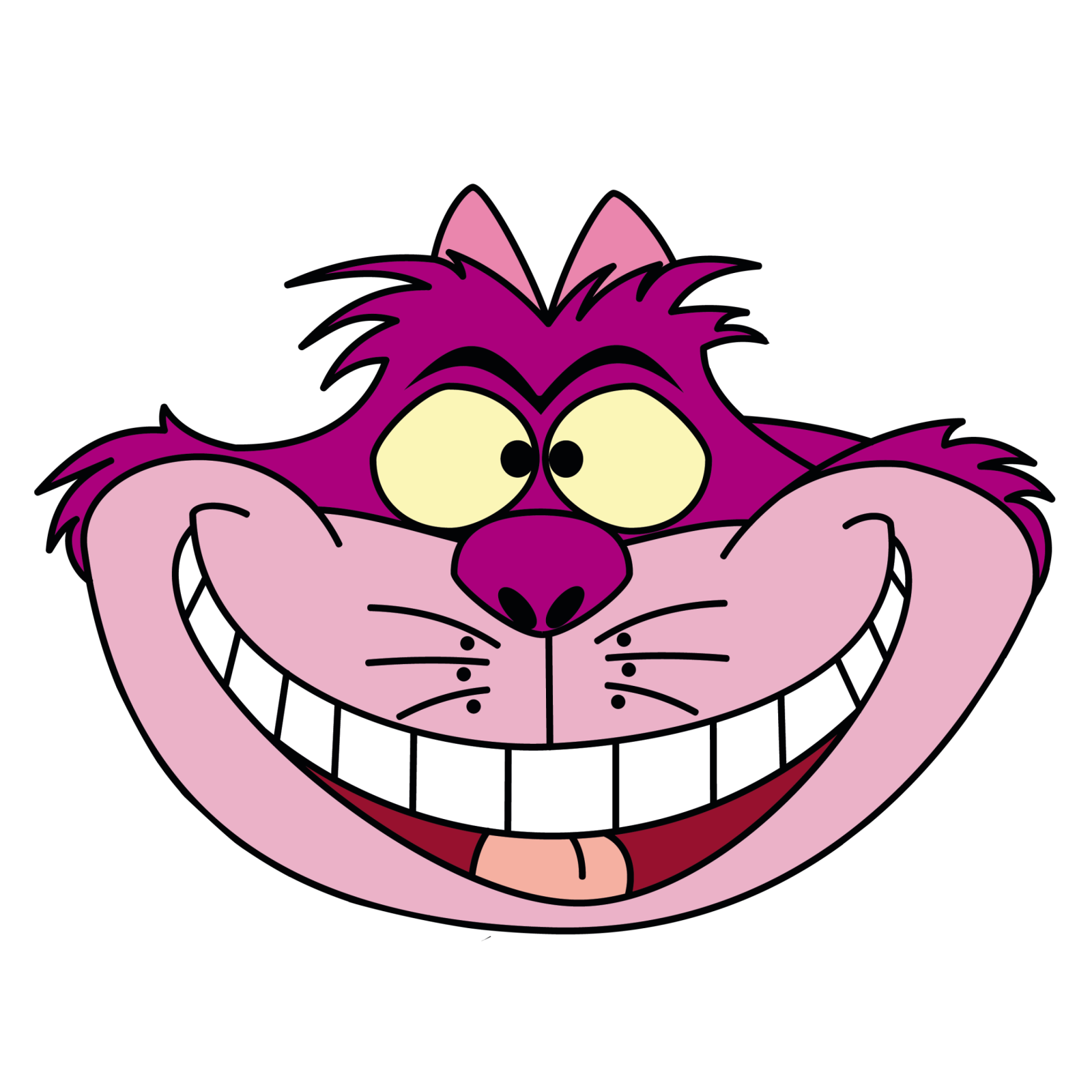 an image of the cheshire cat face