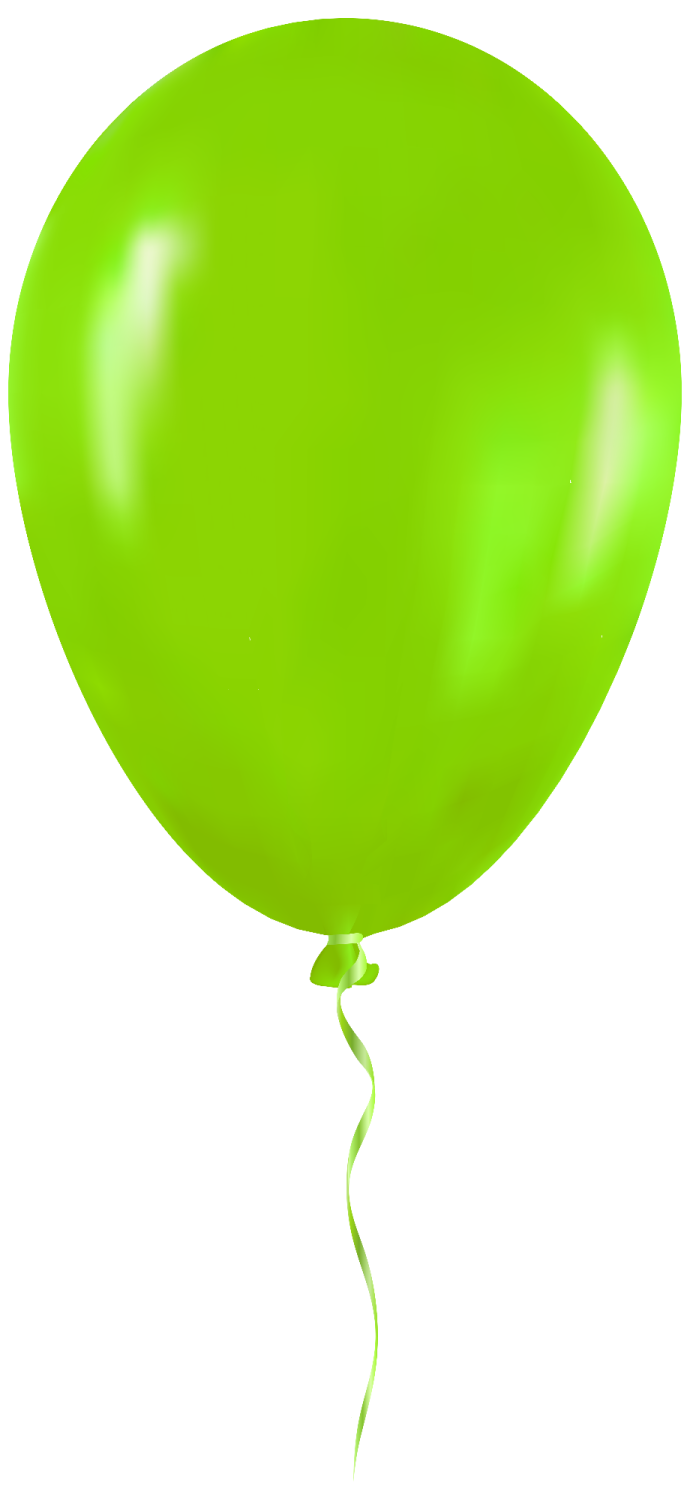 the balloon is green