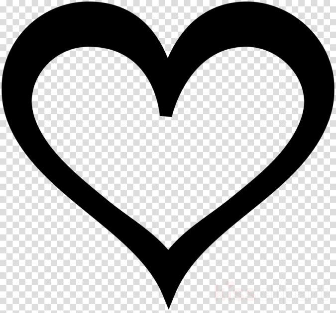 a black heart on a transparent background