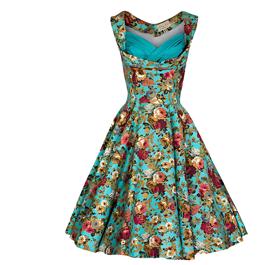 a dress with floral print on it