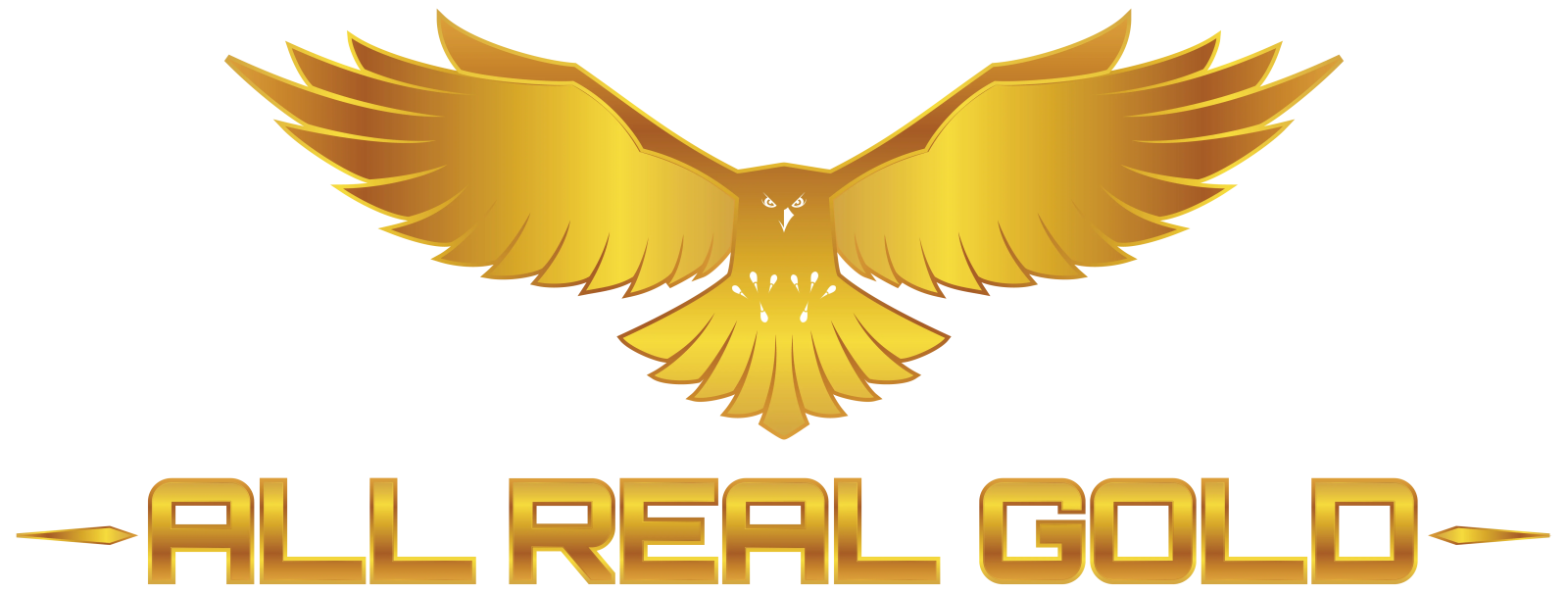 the logo for all gold