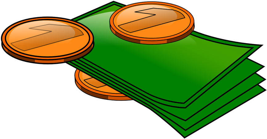 a stack of money clipart