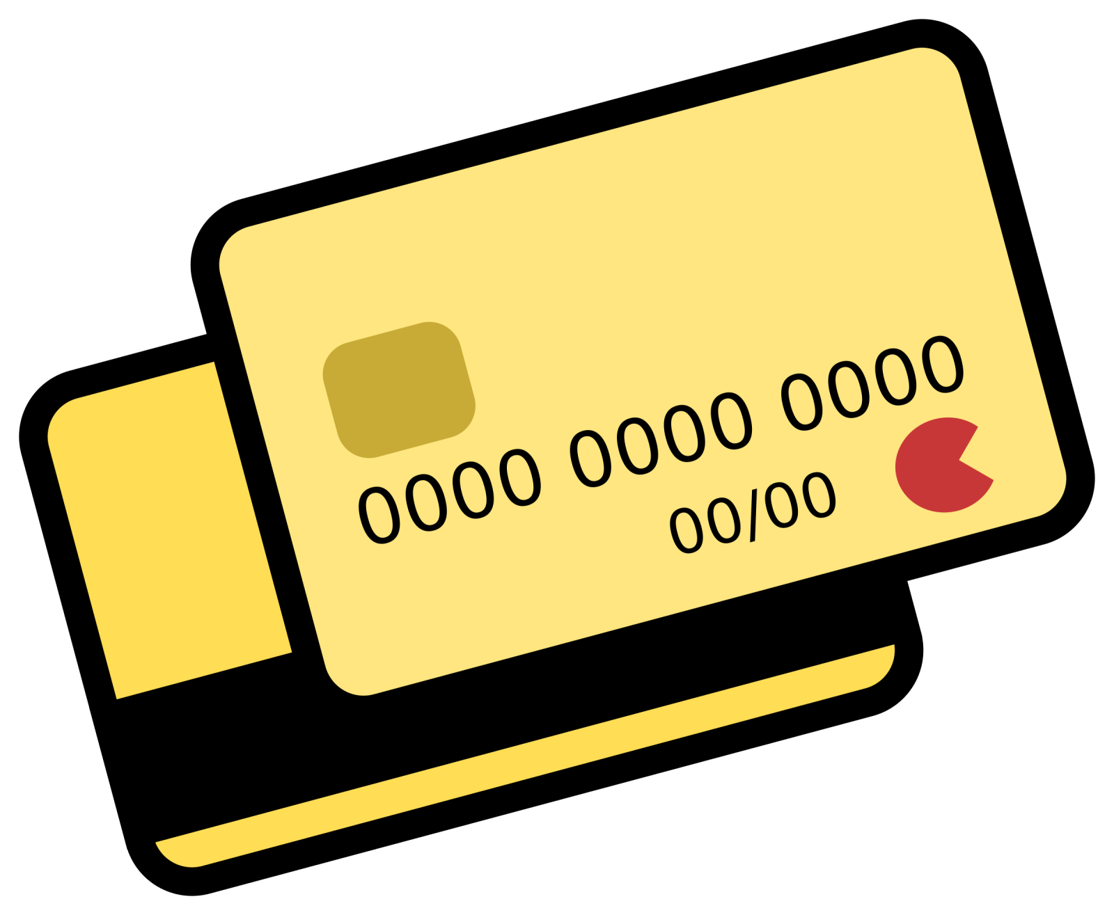 a credit card with a heart on it