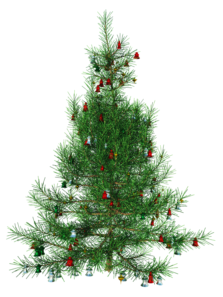 a christmas tree with ornaments on it