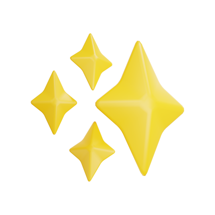 three yellow stars on a white background