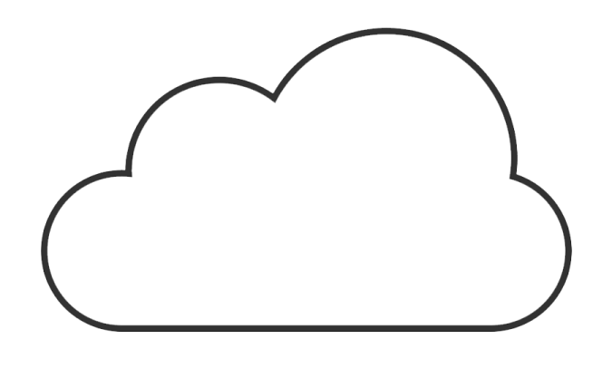 a black and white image of a cloud