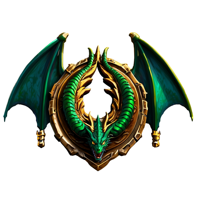 an image of a green dragon on a white background
