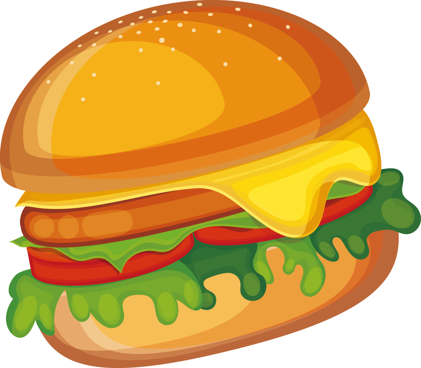 a hamburger with cheese and tomato on it