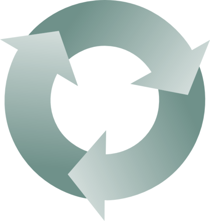 an image of a circle with arrows in it