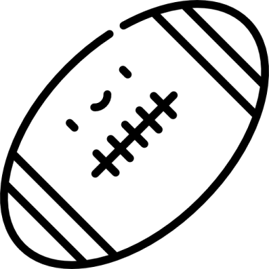 a football ball on a white background