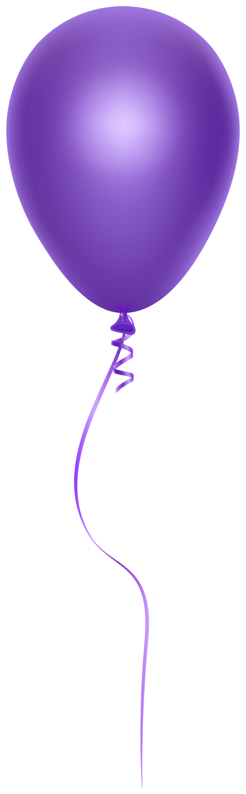 a purple balloon flying in the air