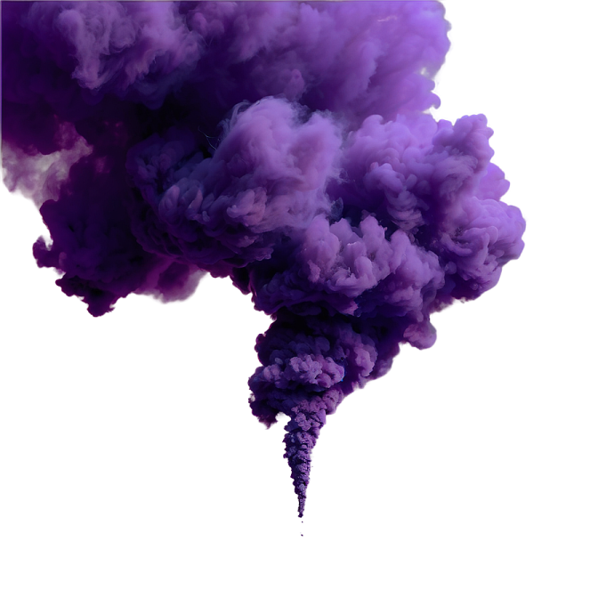 purple smoke on a white background