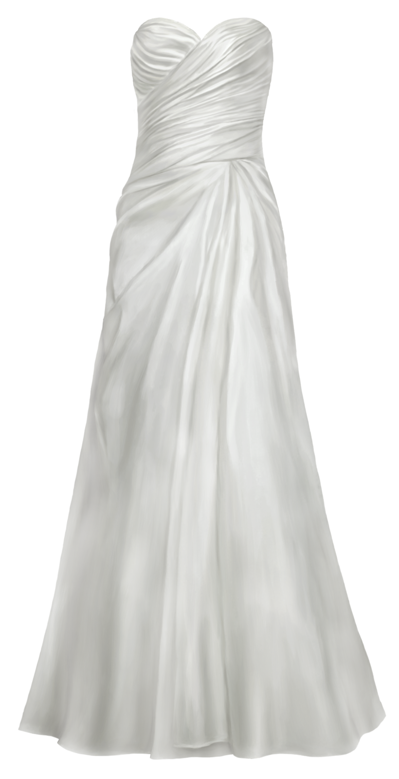 a white wedding dress