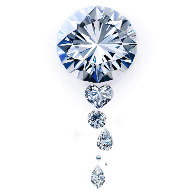 a diamond on a white background
