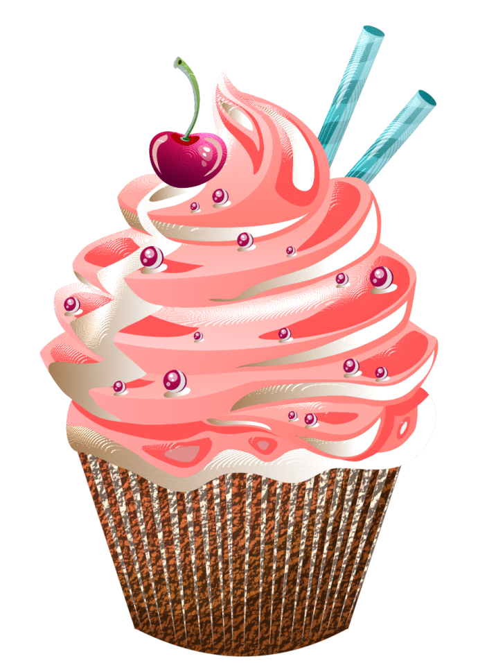 a cupcake with a cherry on top