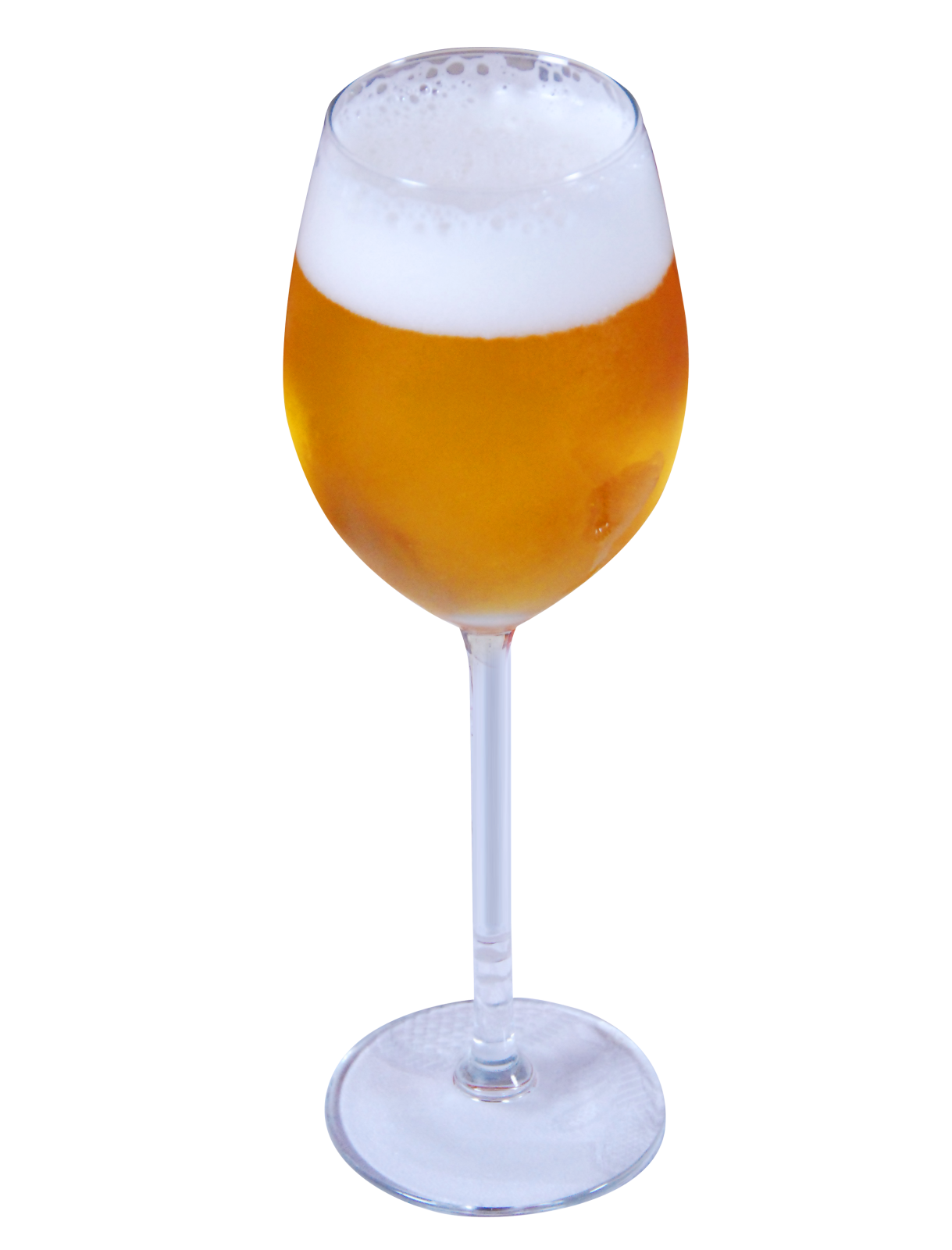 a glass of beer on a white background