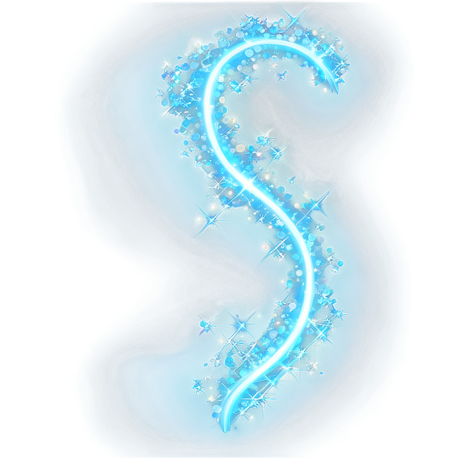 the letter s is made up of blue and white stars
