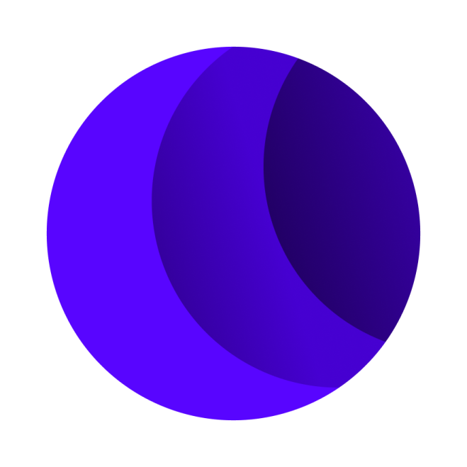 an image of a purple sphere on a white background