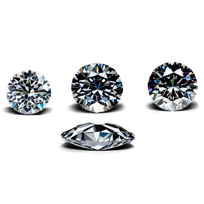 four different types of diamonds