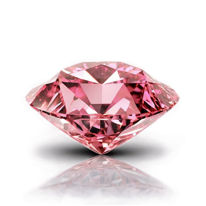 a pink diamond on white background
