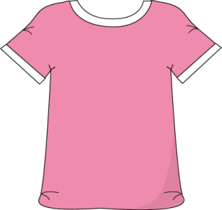 a pink t - shirt on a white background