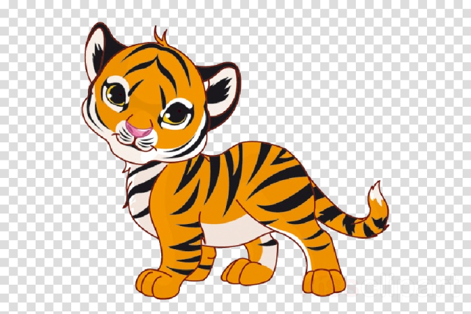 a cartoon tiger cub, hd png