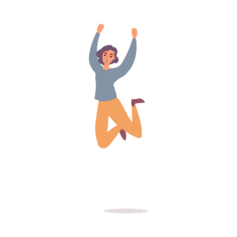 an illustration of a person jumping in the air
