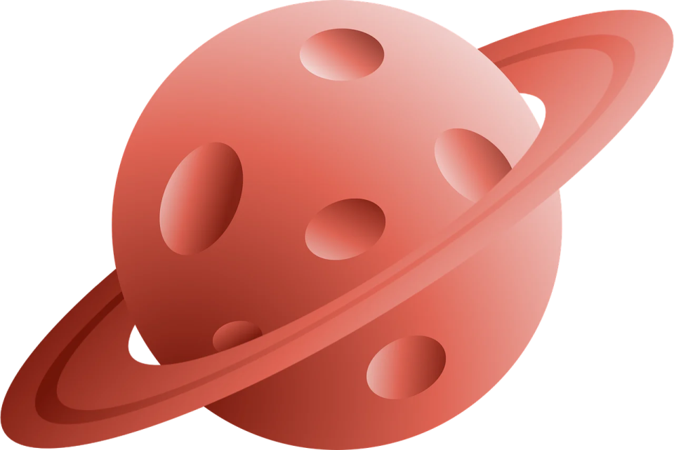 an image of a red planet