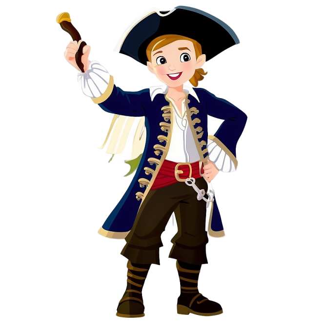 a young boy dressed as a pirate with a gun