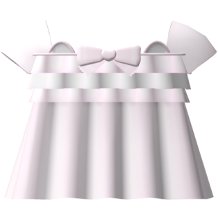 a white box with a bow on top