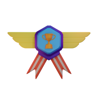 a medal with an eagle on top of it