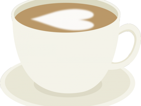 a cup of coffee on a saucer